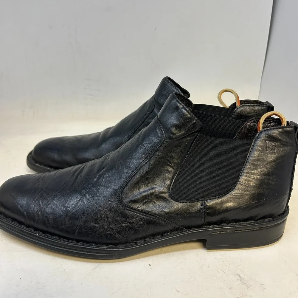 Josef Seibel European Comfort Pull-On Boots Leather Black‎ EU 45 US 11-11.5
